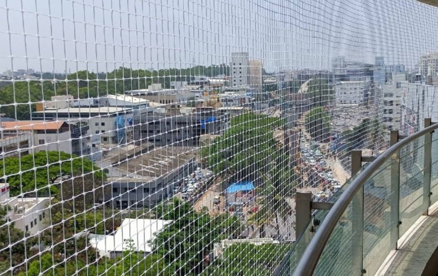 Balcony safety nets installation service in Tamil Nadu - Protect your family with invisible grills